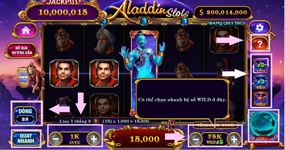 Tổng quan về trò chơi Aladdin Slot tại 789Club