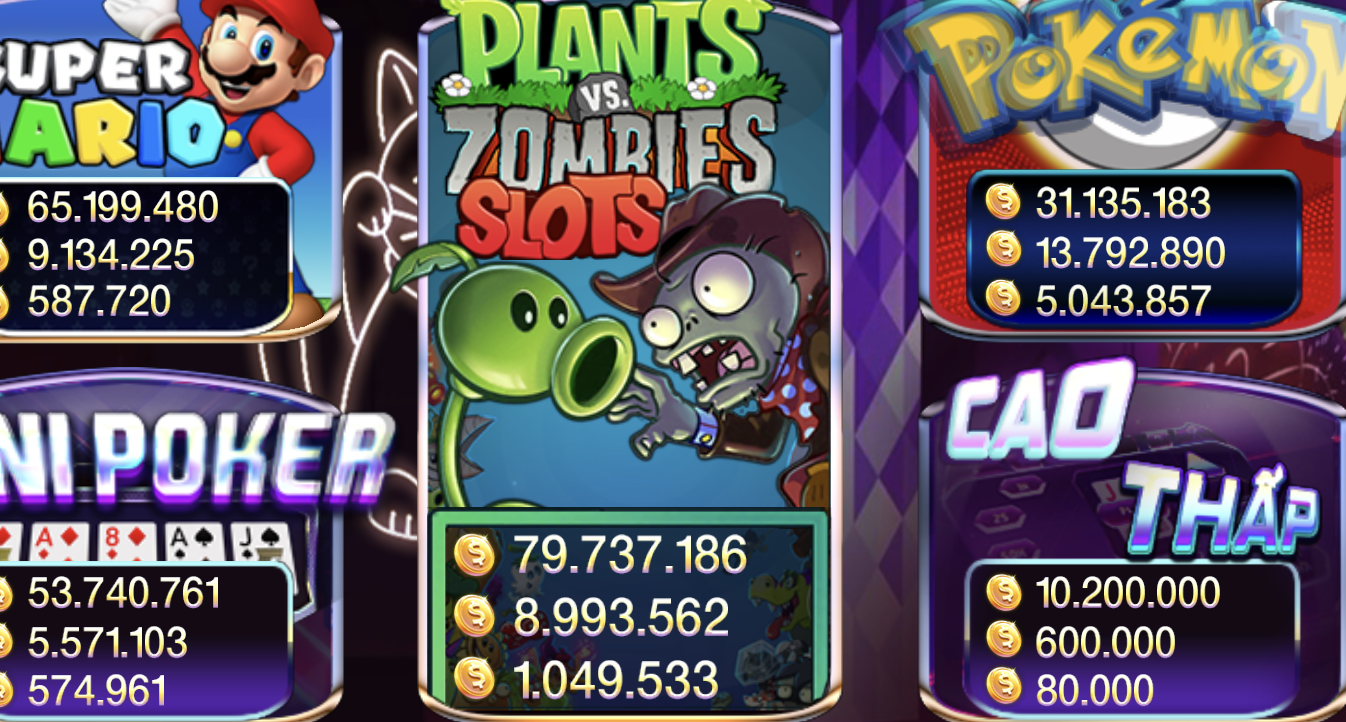 Giới thiệu về slots Plants Zombies tại link tai 789 club 