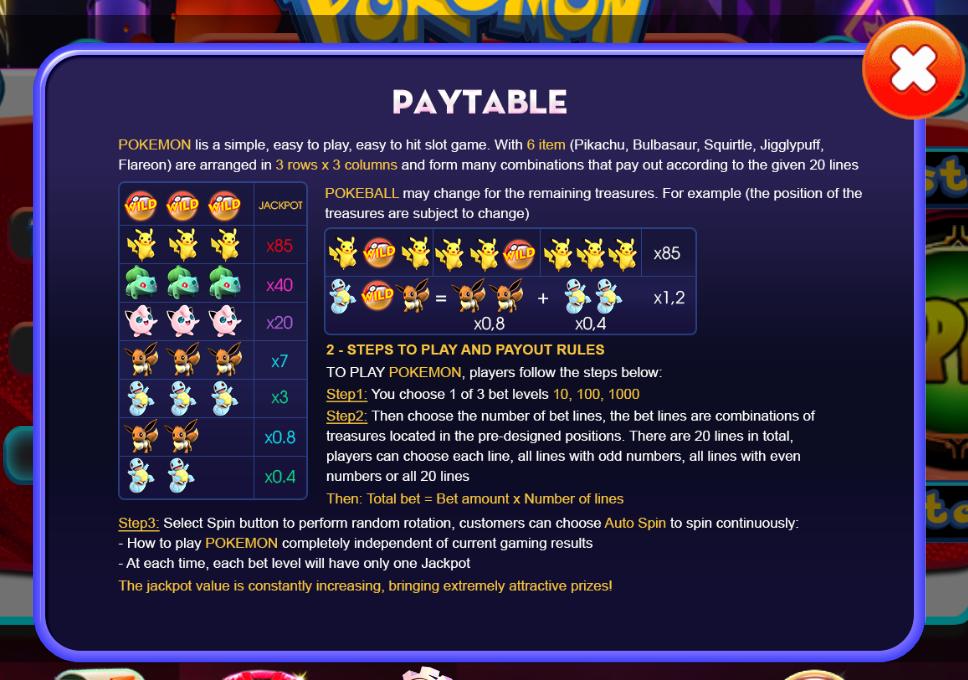 Hướng dẫn chi tiết cách chơi Pokemon tại 789Club web