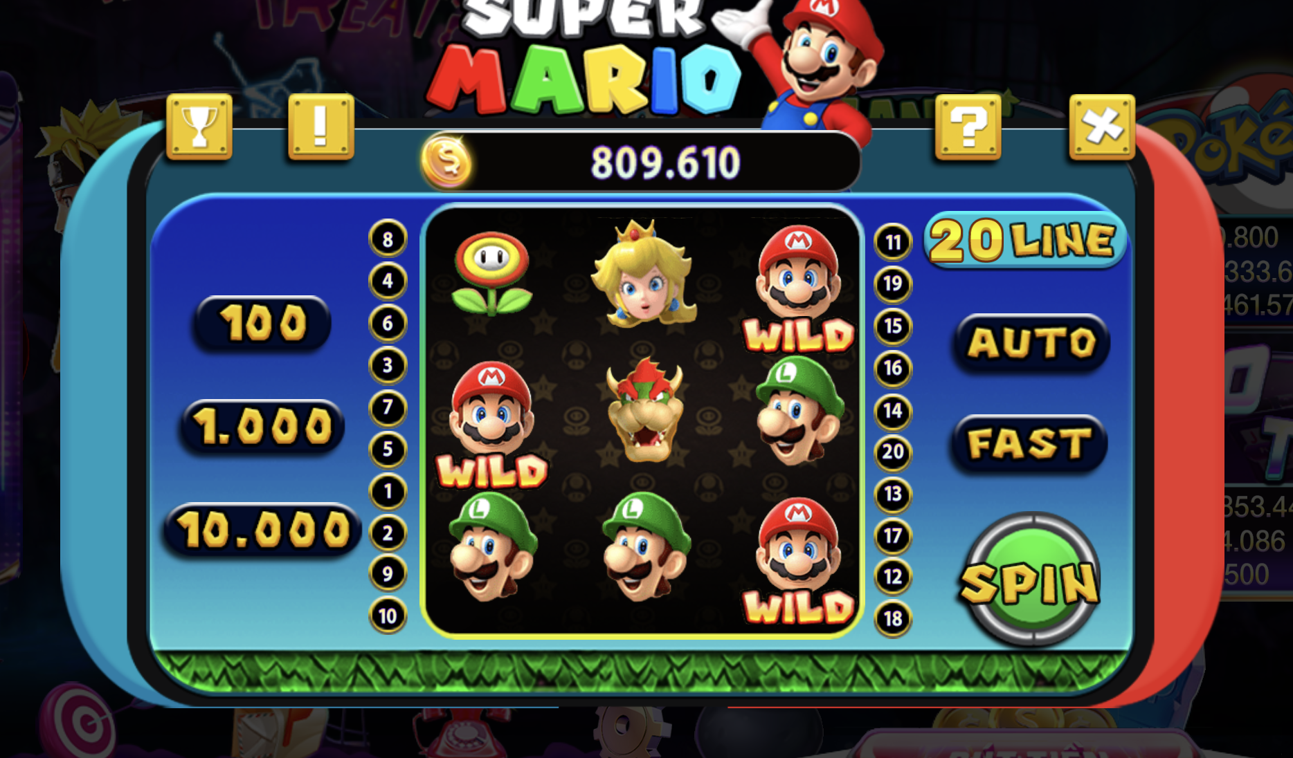 Quy trình tham gia vào game Mario tại 789club