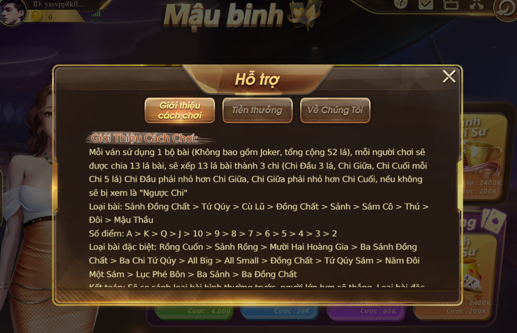 Khám phá luật chơi game bài Mậu Binh đến từ 789 club