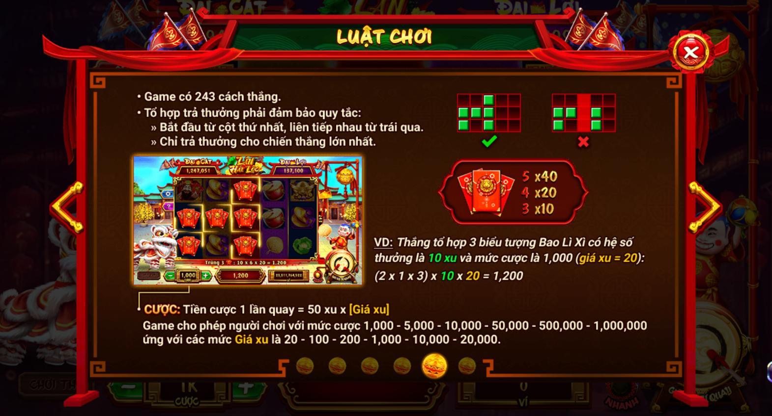 Hướng dẫn chơi game slots Lân Hái Lộc 789 club chi tiết và cụ thể nhất
