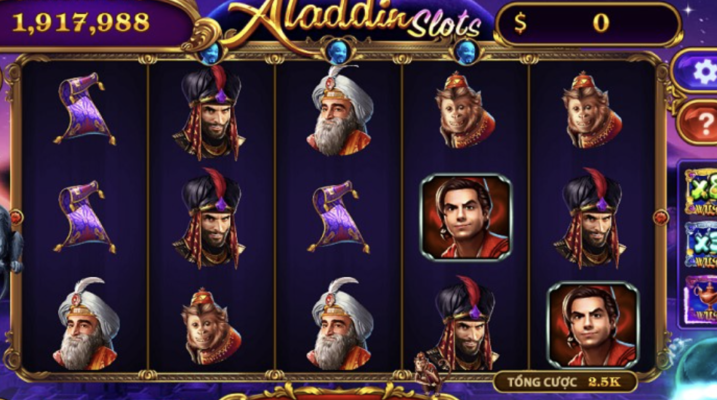 Các biểu tượng cần chú ý khi chơi Aladin Slots khi tải 789club